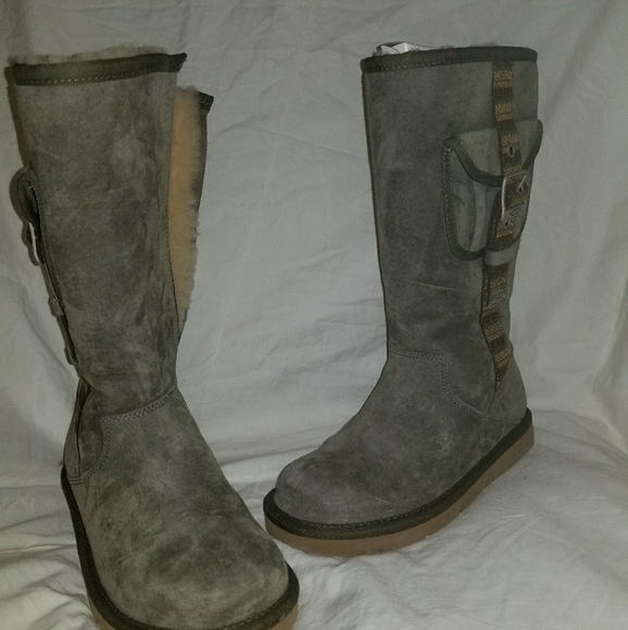 sage green boots